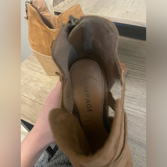 Rampage Brown Suede Ankle Boots - Picture 3 of 8